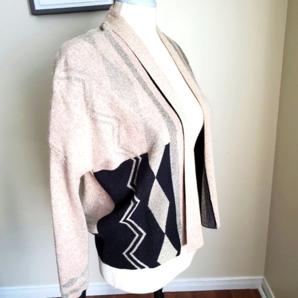 Zaria Open Front Cardigan With Sparkly Details Size Large - Picture 5 of 10